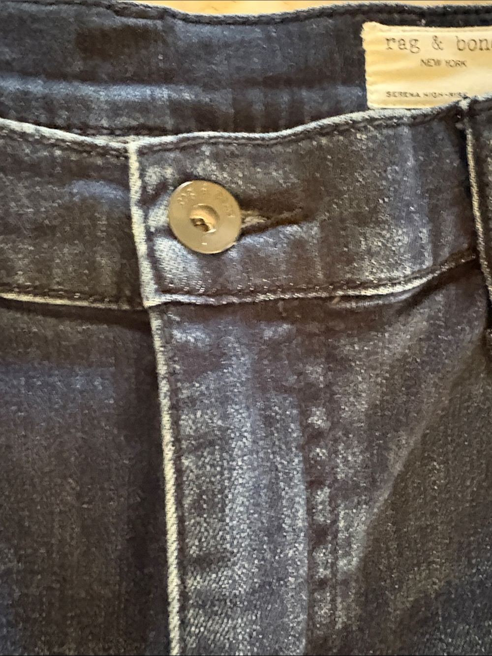 rag & bone Serena Wide-Leg Dark Indigo Jeans 34 - Picture 3 of 7